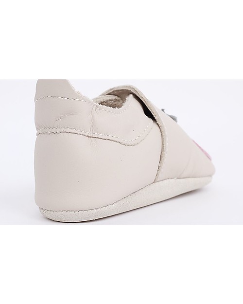 Bobux Scarpina Soft Sole, Panna con Palloncini - La cosa migliore dopo i piedi scalzi! Scarpine Soft Sole