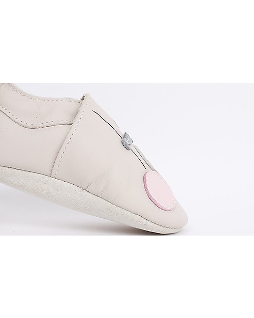 Bobux Scarpina Soft Sole, Panna con Palloncini - La cosa migliore dopo i piedi scalzi! Scarpine Soft Sole