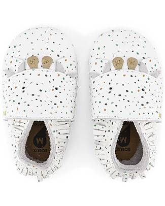 Bobux Scarpina Soft Sole - Pois Bianco - La cosa migliore dopo i piedi scalzi! Scarpine Soft Sole
