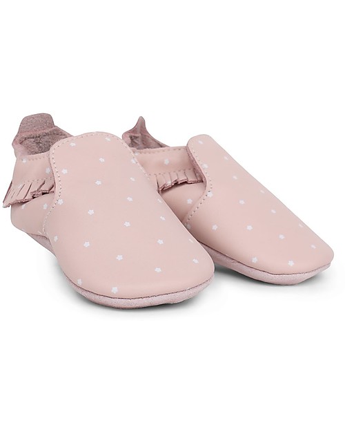 Bobux Scarpina Soft Sole, Rosa con Stelline - La cosa migliore dopo i piedi scalzi! Scarpine Soft Sole
