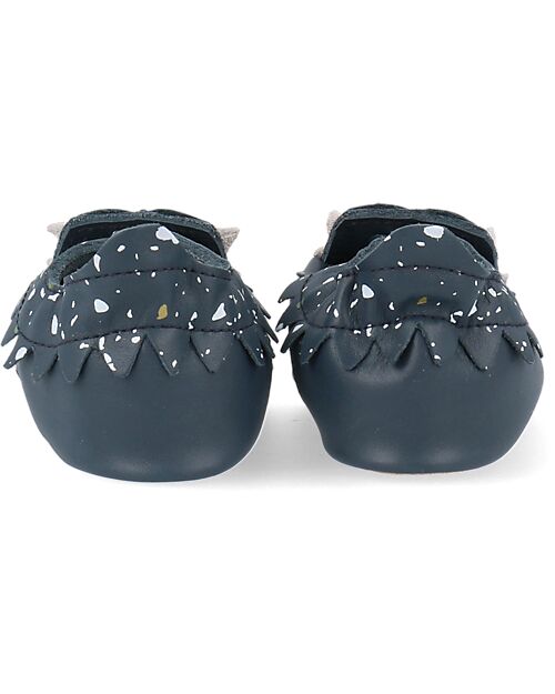 Bobux Scarpina Soft Sole Snap Terrazzo - Blu Navy - La cosa Migliore dopo i Piedi Scalzi! Scarpine Soft Sole