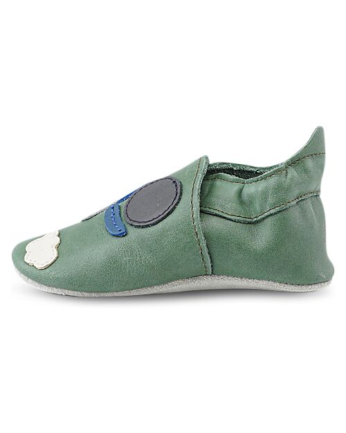 Bobux Scarpina Soft Sole - Trattore - Verde Oliva - La cosa migliore dopo i piedi scalzi! Scarpine Soft Sole