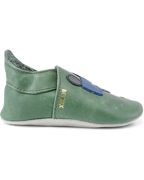 Bobux Scarpina Soft Sole - Trattore - Verde Oliva - La cosa migliore dopo i piedi scalzi! Scarpine Soft Sole
