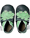 Bobux Scarpina Soft Sole, Verde con Rana - La cosa migliore dopo i piedi scalzi! Scarpine Soft Sole
