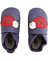 Bobux Scarpina Soft Sole, Viola con Coccinella - La cosa migliore dopo i piedi scalzi! Scarpine Soft Sole