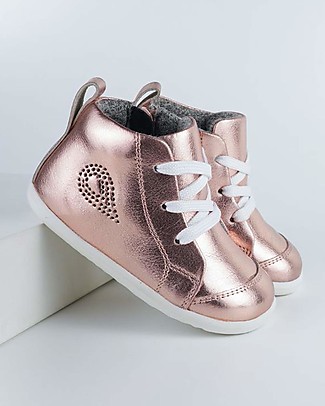 Bobux Scarpina Step Up Alley-Oop - Rosa Dorato - Metallic Scarpe_