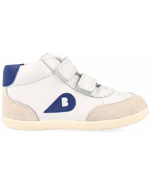 Bobux Scarpina Step Up Champ High Chalk - Gentian Blue - Primi Passi Scarpe