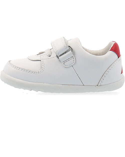 Bobux Scarpina Step Up Comet - Bianco e Rosso - Primi Passi Scarpe
