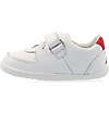 Bobux Scarpina Step Up Comet - Bianco e Rosso - Primi Passi Scarpe