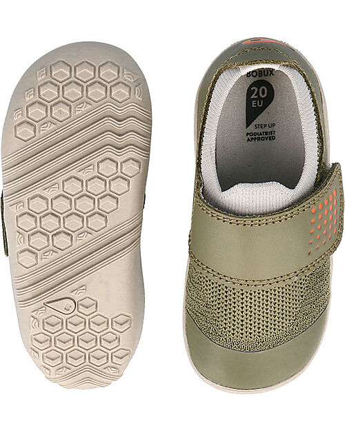 Bobux Scarpina Step Up Dimension III - Burnt Olive e Fog - Primi Passi Scarpe