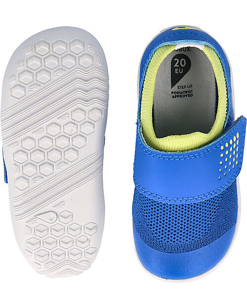 Bobux Scarpina Step Up Dimension III - Snorkel Blue e Sunny Lime - Primi Passi Scarpe
