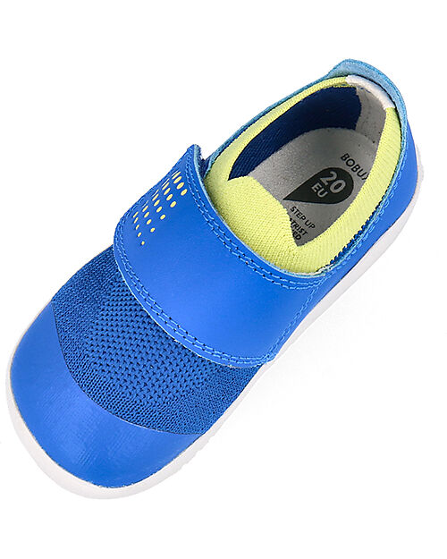 Bobux Scarpina Step Up Dimension III - Snorkel Blue e Sunny Lime - Primi Passi Scarpe