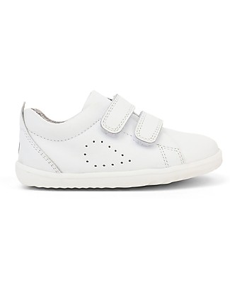 Bobux Scarpina Step-Up Grass Court - Bianco - Super flessibile per i primi passi! Scarpe