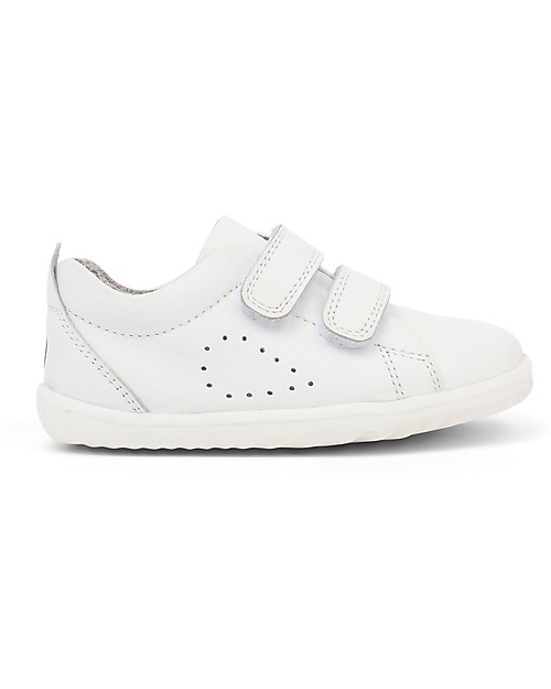 Bobux Scarpina Step-Up Grass Court - Bianco - Super flessibile per i primi passi! Sneakers