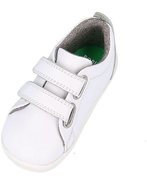 Bobux Scarpina Step-Up Grass Court - Bianco - Waterproof - per i Primi Passi! Scarpe