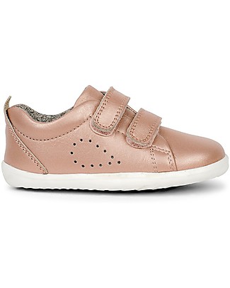 Bobux Scarpina Step-Up Grass Court - Rosa Dorato - Flessibilità per i Primi Passi! Scarpe