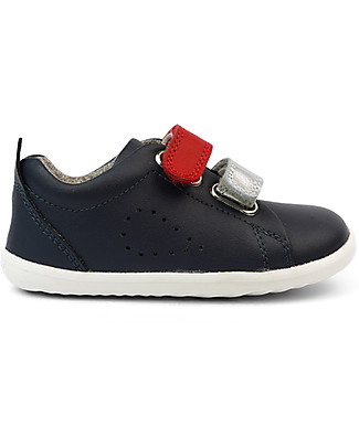Bobux Scarpina Step-Up Grass Court Switch - Navy - Strap Multicolor Intercambiabili! Scarpe