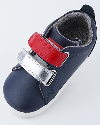 Bobux Scarpina Step-Up Grass Court Switch - Navy - Strap Multicolor Intercambiabili! Scarpe