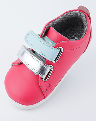 Bobux Scarpina Step-Up Grass Court Switch - Rosa - Strap Multicolor Intercambiabili! Scarpe