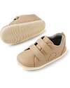 Bobux Scarpina Step-Up Grass Court - Warm Taupe - in Pelle - Primi Passi Scarpe