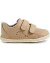 Bobux Scarpina Step-Up Grass Court - Warm Taupe - in Pelle - Primi Passi Scarpe