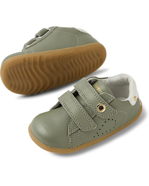 Bobux Scarpina Step Up Maverick - Vetiver - Pelle Premium - Primi Passi Scarpe