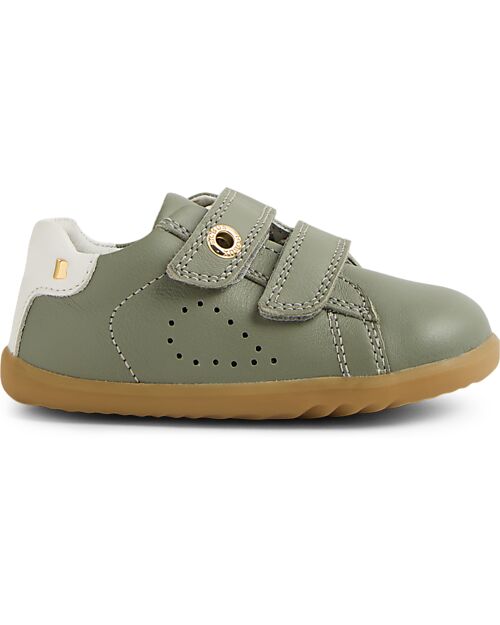 Bobux Scarpina Step Up Maverick - Vetiver - Pelle Premium - Primi Passi Scarpe