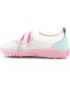 Bobux Scarpina Step-Up Play Knit - Rosa/Bianco - Morbido Tessuto Elastico! Scarpe