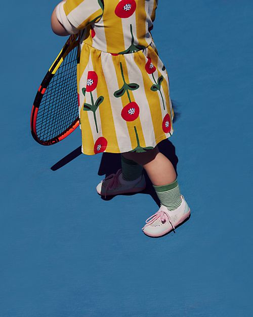 Bobux Scarpina Step-Up Play Knit - Rosa/Bianco - Morbido Tessuto Elastico! Scarpe