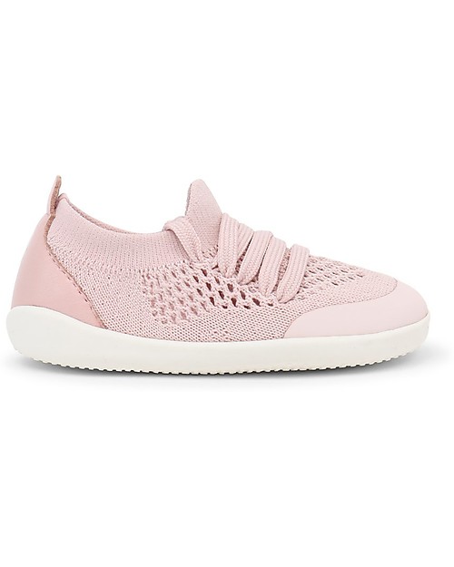 Bobux Scarpina Step-Up Play Knit - Rosa Conchiglia - Morbido Tessuto Elastico! Scarpe