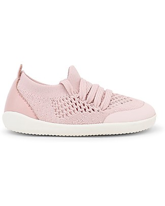 Bobux Scarpina Step-Up Play Knit - Rosa Conchiglia - Morbido Tessuto Elastico! Scarpe
