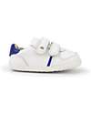 Bobux Scarpina Step-Up Riley - Bianco/Mirtillo - Traforato in Stile Retrò Sneakers