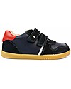 Bobux Scarpina Step Up Riley - Navy e Rosso - Stile Retrò Sneakers