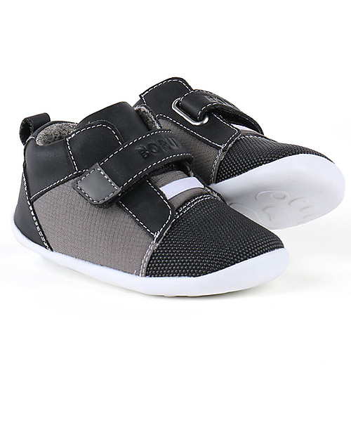 Bobux Scarpina Step-Up Street Circa, Grigio Fumo - Super flessibile, perfetta per i primi passi! Scarpe