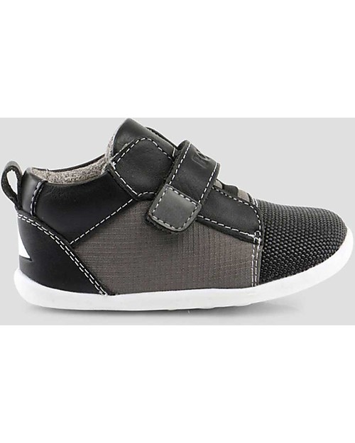 Bobux Scarpina Step-Up Street Circa, Grigio Fumo - Super flessibile, perfetta per i primi passi! Scarpe