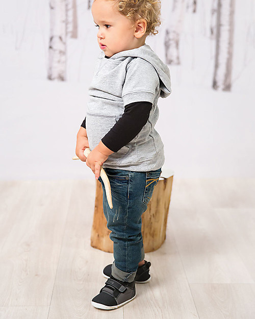 Bobux Scarpina Step-Up Street Circa, Grigio Fumo - Super flessibile, perfetta per i primi passi! Scarpe