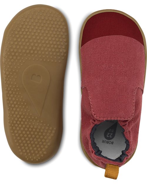 Bobux Scarpina Xplorer Indie - Chilli - Cotone Organico - Pantofole Perfette in Casa o all'Asilo! Pantofole