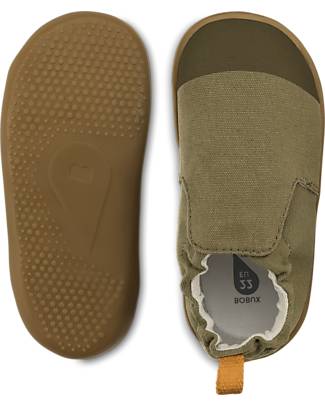 Bobux Scarpina Xplorer Indie Junior - Olive - Pantofole Perfette in Casa o all'Asilo! Pantofole