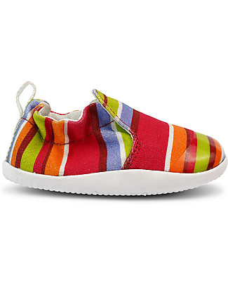 Bobux Scarpina Xplorer Scamp - Righe - Leggere + Traspiranti + Flessibili! Scarpe