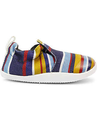 Bobux Scarpina Xplorer Scamp - Righe Navy - Leggere + Traspiranti + Flessibili! Scarpe