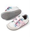 Bobux Scarpine I Walk Blaze - Bianco e Rosa Metallizato - Pelle Premium - Camminatori Esperti Scarpe