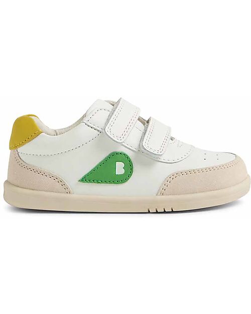 Bobux Scarpine I Walk Champ - Chalk White e Retro Green - Camminatori Esperti Scarpe