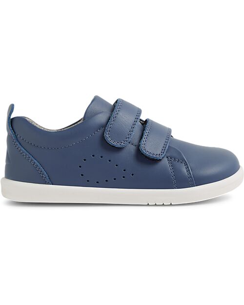 Bobux Scarpine I Walk Grass Court - Vintage Indigo - in Pelle - Camminatori Esperti Scarpe