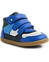 Bobux Scarpine I Walk Harley - Blu Brillante e Bianco - Pelle Premium - Camminatori Esperti Scarpe