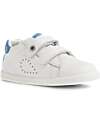 Bobux Scarpine I Walk Maverick - Bianco e Azzurro - Pelle Premium - Cammiatori Esperti Scarpe