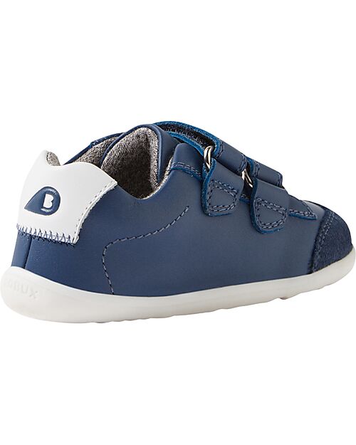 Bobux Scarpine Step Up Blaze - Vintage Indigo - Pelle Premium - Primi Passi Scarpe