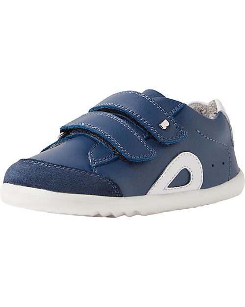 Bobux Scarpine Step Up Blaze - Vintage Indigo - Pelle Premium - Primi Passi Scarpe