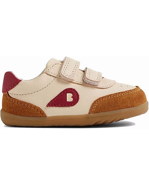 Bobux Scarpine Step Up Champ - Caramello e Tibetan Red - Primi Passi Scarpe