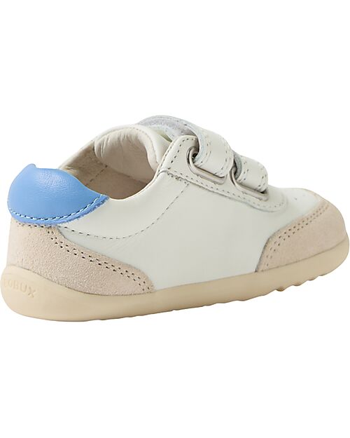 Bobux Scarpine Step Up Champ - Chalk White e Pink Lemonade - Primi Passi Scarpe