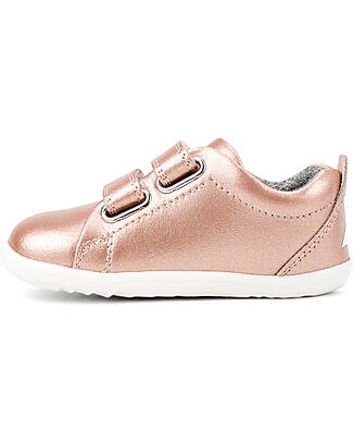 Bobux Scarpine Step Up Grass Court - Rosa Dorato - Primi Passi Sneakers